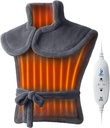 Pad di riscaldamento BOB e BRAD per il rilievo del dolore posteriore, FSA Edge-Weighted Electric Heat Pad per il collo HSA Eleggibile, spalla e rilievo del corpo, riscaldamento veloce, certificato ETL, regalo per le donne uomini famiglia 24"x34"