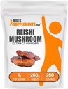 BulkSupplements.com Estratto di funghi Reishi polvere - polvere di funghi Reishi, supplemento per il benessere generale - senza glutine, 1g per porzione, 250g (8.8 oz) (pacchetto di 1)
