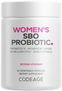 Codice Probiotici donna Supplemento - 50 miliardi di CFU - SBO Probiotics & Prebiotics - Cranberries - Salute femminile - Fermented Botanical Blend, Intero Food Supplement - Vegan, Non OGM - 60 capsule