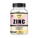 Zinco, Zinco 100mg, Magnesio Glycinate 150mg, Vitamina D3 5000 IU, Vitamina C 500mg Per Serve, Supporto immunitario, Booster immunitario, Supporto antiossidante