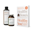 ALGAECAL Bundle - Supplemento di calcio con vitamina D + K2, Mag, Boron & Omega 3 Fish Oil con EPA & DHA e Libro di Lara Pizzorno Salute Bones Salute Tu, per aumentare la salute di Bone