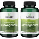 Swanson Ashwagandha Powder Supplement - con Ashwagandha Root per promuovere lo stress e l'energia - supplemento ayurvedico per il benessere naturale (100 capsule, 450 mg ogni) 2 confezione