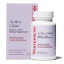 Donna Active Glow Hair Skin and Nails Vitamins - Biotin, Longvida Curcumin & Hyaluronic Acid Supplements for Joint Health, Dry Skin & Thinning Hair (30 capsule)