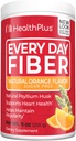 Health Plus Every Day Fiber Digestive Support | No Artificial Flavors | Daily Fiber for Toxin Elimination Per ridurre Bloating | Psyllium Husk | Orange Flavor | 9 once, 36 Servings.
