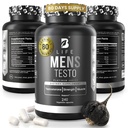 Testosterone Booster supplemento per gli uomini | Boron supplemento per gli uomini con Tribulus Terrestris, Black Maca, Horny Goat Weed, L-Arginina | Stamina, Endurance, Muscle Growth & Strength | 80 Servings