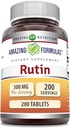 Incredibile formula Rutin 500mg 200 compresse supplemento | Non-GMO | Gluten Free | Made in USA