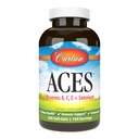 Carlson - ACES, Vitamine A, C, E + Selenio, Salute Cellulare & Supporto Immune, Antiossidante, 300 Softgels