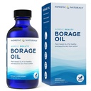 Nordic Naturals Nordic Beauty Borage Oil, Unflavored - 4 once - Borage Seed Oil, Unico Omega-6 per la pelle sana e idratata, 480 Milligrams di GLA - Non-GMO - Vegan, 48 Servings