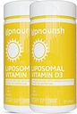 UpNourish 2 Pack - Vitamina Liposomal D 5000 IU 730 softgels, Vitamina Cholecalciferol D3 con olio di cocco naturale, VIT D3 Supplemento