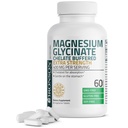 Bronson Magnesium Glycinate 400mg Extra Forza, Vegetariano, Chelato per l'assorbimento Gentle su Lo Stomaco, Non OGM, 60 compresse