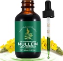 Gocce di Mullein per polmoni 2 Fl Oz, gocce di foglia di Mullein naturale, supplemento di estratto di Mulleina liquida di assorbimento rapido, pulizia polmonare, alimentazione di 1 mese
