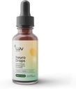 LUV salute gocce neuro – Nerve Pain Support & Joint Comfort con Lion’s Mane, Curcumin, Cordyceps & Reishi – Organic Adaptogens – Vegan, Non-GMO, Made in USA - 30 Serve