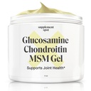 Glucosamina Condroitin MSM Gel (4 oz) - con Glucosamina, Condroitina, MSM & Bromelain per sostenere la salute congiunta – per le donne e gli uomini (90 giorni di alimentazione)