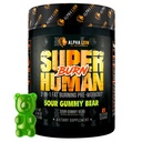 ALPHA LION Superhuman Burn – 2 in 1 Metabolismo Booster Pre Workout e termogenic Fat Burner per gli uomini – Appetite Suppressant and Weight Loss Supplement (21 Servings, Sour Gummy Bear)