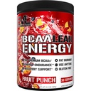 EVL BCAA Lean Energy Powder - Pre Workout Green Tea Fat Burner Support with BCAAs Aminoacidi e Clean Energizers - BCAA Powder Post Workout Recovery Drink for Lean Muscle Recovery - Fruit Punch