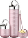 Organizzatore di viaggio del metallo di Zannaki, scatola di pillola settimanale impermeabile portatile, grande contenitore di lega di alluminio, BPA Free 7 giorno titolare dell'organizzatore di medicina quotidiana per la vitamina, olio di pesce, supplemento