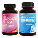 BioEmblem Women's Triple Magnesium Complex e Multivitamin fro Cardiovascular Health and Nutritional Needs