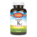 Carlson - Vitamina K2, MK-4 (Menatetrenone), Vitamina K, Bone & Heart Health, K2 Vitamina, Senza Soia, Vitamine K-2, Vitamine K2, 180 Capsule