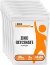 BulkSupplements.com Polvere di glicinato di zinco - Supplemento di zinco, Supplemento minerale per il supporto immunitario - Gluten Free, 130mg per porzione, 5kg (11 lbs) (Pack of 5)