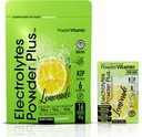 PolvereVitamin Electrolytes Powder Plus, Keto, Limonata, Zucchero Libero, Sale himalayano rosa, Potassio da 1000mg, Calcium da 120 mg, Magnesio da 120 mg, Non OGM, Calorie Zero, (16 Hydration Packets)