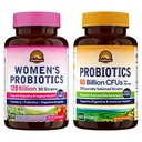 Vitalitown Probiotic Bundle (Pack of 2) | Probiotici 120 miliardi di donne (Item 1) & Probiotics 60 miliardi (Item 2) | Shelf Stable | Digestive & Women’s Health | 30 Serve Ogni