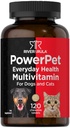 Horbäach Multivitamin per cani e gatti | 120 compresse masticabili | Supplemento di assistenza sanitaria per animali | Non-GMO & Gluten Free | by River & RULA