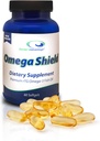 Vantaggio del medico Omega Shield Supplemento - 60 Softgels, alimentazione di 30 giorni - Premium Mercury-Free Triglyceride Omega 3 Fish Oil per la salute ottimale del cuore e dell'occhio