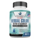 American Standard Supplements Colon Cleanse - 60 capsule veggie, 30 Serve – Miscela di erbe con Psyllium Husk, Senna Leaves, Aloe Vera, Ginger, Cascara Sagrada & More