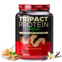 Nutrologia TRIPACT Vegan Protein Powder - Pea Organica, Rice & Pumpkin Protein, BCAAs & Glutamine Plant-Based Meal Sostituzione Shakes for Muscle Recovery & Immunity, Peanut Butter & Vanilla, 20 Servings