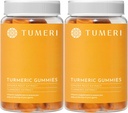 TUMERI Turmerico e Ginger Gummies – Integratore di supporto congiunto curcumina curcuma curcuma - 60 Contenitori naturali Gummie Vegane aromatizzate - Confezione da 2