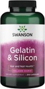 Swanson Gelatin e Silicio - Proteine del collagene che supportano i capelli sani e le unghie - Aiuta a fornire minerali vitali per unghie forti e capelli spessi - 20mg Silicon e 1,08 Grammi Gelatin - (200 capsule)