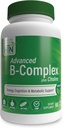 Salute Thru Nutrition Advanced B-Complex Complete Plus Choline - Vegan | Energy Cognition & Metabolic Support | High Potency with 550mg Choline, B12, Biotin, and More | Non-GMO (Pack of 60)