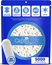 Capsuline Colored Size 0 Empty Gelatin Capsule Bianco/White 5000 Count |Manufactured in North & South America|Kosher & Halal Certified |Gluten Free
