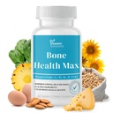 DR VITAMINA SOLUZIONI Bone Health Max - Advanced Calcium & Magnesium Supplement con Vitamina D3, Bromelain & Ipriflavone - 60 compresse per le ossa più forti e il supporto congiunto