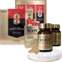 Estratto di Ginseng rosso coreano 3000mg e capsule Bundle - Saponin Hanppuri + The Root Original - Integratori di energia naturale per il supporto immunitario, Rilievo di stress, Focus & Clarity mentale con Ginsenoside Rg3