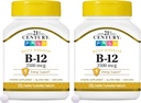 21st Century B 12 2500 mcg Sottolingual Tablets, 110 Count (Pack of 2)