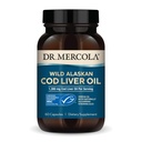 Dr. Mercola Cod Liver Oil, 1300 mg Per Serving, 30 Serve (60 capsule), Integratore alimentare, Supporta il cervello, Bone e Joint Health, Non OGM, Certificato MSC