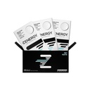 ZENERGY Energy Gum - Mint Flavor | 50mg Caffeina + 35% B6 e 45% B12 Vitamin | Vegan, 0 Zucchero, 0 Calorie, 0 Gluten, 0 Aspartame, Non-GMO, Azione istantanea | 3 Pack = 24 Conte