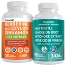 PrimeMD 21-in-1 Berberina Supplemento con Ceylon Cinnamon, Cromo, Bitter Melon e Estratto di tè verde (120 ct) &amp;