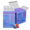 NeuroGum Sleep & Recharge Meltaway Mints | 1mg Melatonin + Camomilla + Elderberry + Lemon Balm + Passion Flower | Natural Sugar Free Rest & Relax Supplement (Mixed Berry, 72 Pezzi)