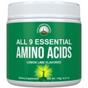 Tutti i 9 aminoacidi essenziali polvere con 26 studi clinici. EAAs 32X Efficace vs BCAA / BCAAS Branched Chain Aminos. Supplemento EAA pre o post allenamento per la crescita dell'energia e del muscolo. Lime di limone