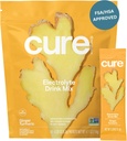 Cure Hydration | Miscela elettrolita a base vegetale | Non Aggiunto Zucchero | FSA-HSA | Polvere di rilievo di disidratazione fatta con acqua di cocco | Non-GMO | Vegan | Pouch of 14 Packets - Ginger Turmeric