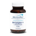 MethylPro B-Complex + L-metilfolato 5 mg - Complesso di vitamina B etilato per le donne e gli uomini, supporto di energia cellulare con Folate, niacina e biotina, VIT B Supplemento - 90 capsule vegane