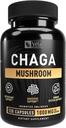 Vela Chaga Mushroom Supplement Mushroom Capsule | 1500 mg per Serving | 120 capsule (Chaga Mushroom (120 Count)