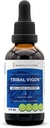 Tribal Vigor Alcohol-Free, Glycerite Eleuthero Siberian Ginseng, Catuaba, Barrenwort - Horny Goat Weed, Muira Puama, Saw Palmetto, Tribulus. Tintura, Estratto di erbe supporto benessere (2 FL OZ)