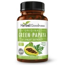 Estratto di frutta di Papaya verde - Enzimi di Papaya organici con prebiotici e probiotici per la salute digestiva - Enzimi super digestivi, Supporto immunitario- 60 capsule, Made in the USA