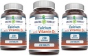 Incredibile Calcium Formulas con vitamina D3 Supplemento | Compresse | Non OGM | Gluten-Free | Made in USA (3 Pack, 250 Count)