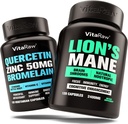 Quercetina Organica con Bromelain + Leoni Mane Mushroom Capsule