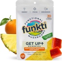 Focus Mushroom Gummies per adulti, funghi Supplemento con Cordyceps, Lion’s Mane, Chaga, B6, B12, tè verde - Get Up Gummies, One Per Day - Max Strength