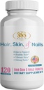 365 Salute Pelle, Unghie e Capelli, Formula Avanzata, 120 compresse - Supporta il collagene per capelli, Nail e Salute Della Pelle - Fornisce Zinco, Vitamina C & Non OGM, Vegan, Gluten & Dairy Free - 120 Serve